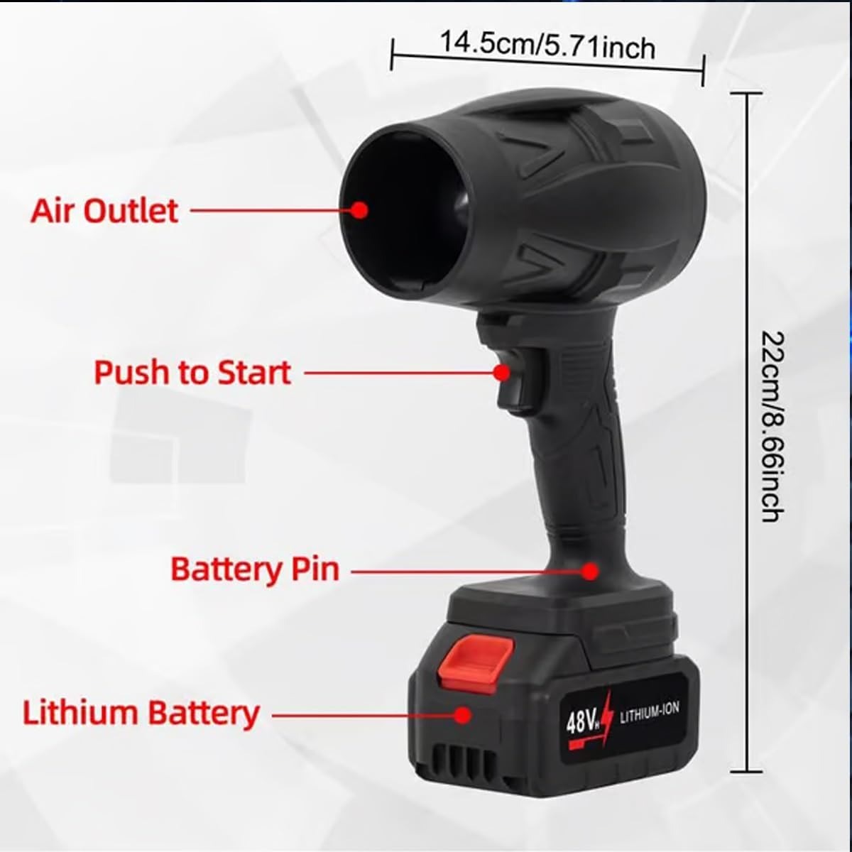 Jet Blower with Charger (2 Battery)